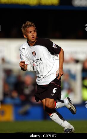 Fußball - FA Barclaycard Premiership - Fulham gegen Wolverhampton Wanderers. Fulham's Junichi Inamoto Stockfoto