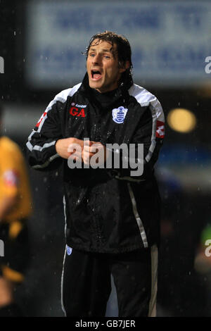 Fußball - Coca-Cola Football League Championship - Ipswich Town / Queens Park Rangers - Portman Road. Gareth Ainsworth, Manager der Queens Park Rangers Stockfoto