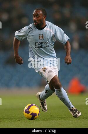 Fußball - UEFA Cup - Gruppe A - Manchester City / FC Twente - City of Manchester Stadium. Darius Vassell, Manchester City Stockfoto