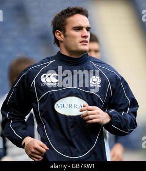 Murrayfield Rugby-Union - Schottland Kapitäne laufen- Stockfoto