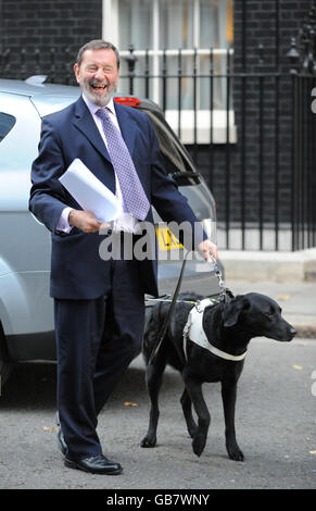 David Blunkett in der Downing Street Stockfoto