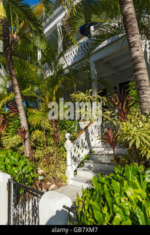 Florida Keys, Old Key West, 719 Fleming Street, Privathaus Stockfoto