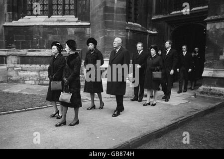 Britischen Königshauses - Begräbnis - Lady Patricia Ramsay - Windsor - 1974 Stockfoto