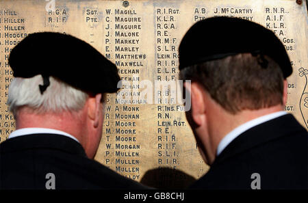 Irische cross Border Gedenkgottesdienst Stockfoto