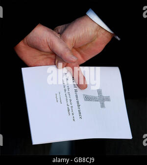 Irische cross Border Gedenkgottesdienst Stockfoto