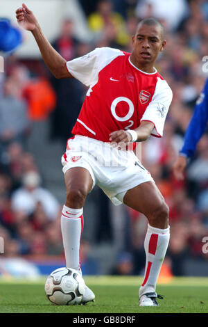 Fußball - FA Barclaycard Premiership - Arsenal gegen Chelsea. Gilberto, Arsenal Stockfoto