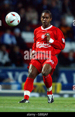 Fußball - Carling Cup - Dritte Runde - Blackburn Rovers gegen Liverpool. Florent Sinama-Pongolle, Liverpool Stockfoto