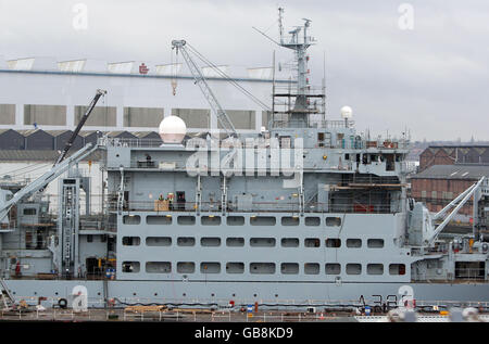 Die Cammell Laird Werft in Birkenhead, Merseyside. Stockfoto