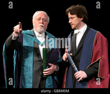 Richard Attenborough und James McAvoy geehrt - Glasgow Stockfoto