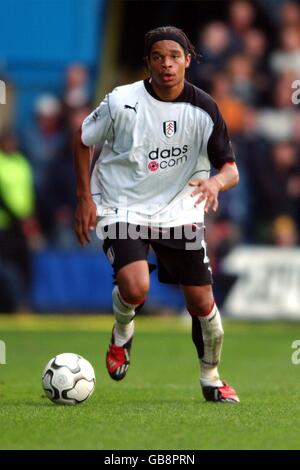 Fußball - FA Barclaycard Premiership - Fulham gegen Wolverhampton Wanderers. Dean Leacock, Fulham Stockfoto