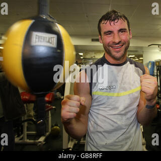 Boxen - Joe Calzaghe Trainieren - Kingsway Gym - New York. Joe Calzaghe während eines Trainings im Kingsway Gym New York, USA. Stockfoto