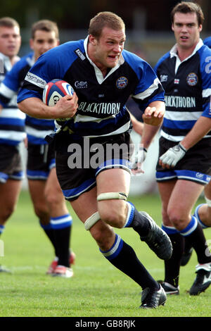 Rugby-Union - Zürich Premiership - Bad V Sarazenen Stockfoto