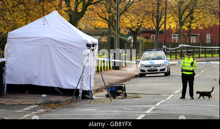 Teenager in Derby erschossen Stockfoto