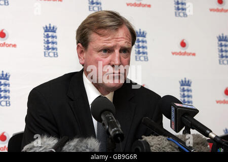 Cricket - England-Pressekonferenz - Hilton Hotel Stockfoto