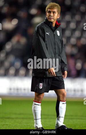 Fußball - FA Barclaycard Premiership - Fulham gegen Portsmouth. Junichi Inamoto, Fulham Stockfoto