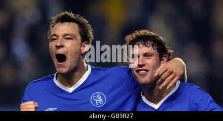 Fußball - FA Barclaycard Premiership - Chelsea gegen Manchester United Stockfoto