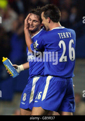 Fußball - FA Barclaycard Premiership - Chelsea gegen Manchester United Stockfoto