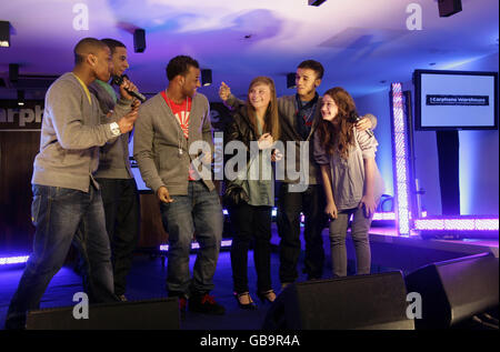 Geheimnis X Factor Gig - London Stockfoto