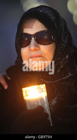 Justizirrtum vigil Stockfoto