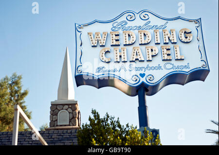 Graceland Wedding Chapel in Las Vegas Nevada Stockfoto