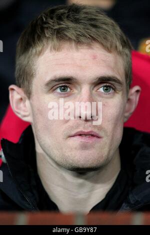 Fußball - UEFA Champions League - Gruppe E - Manchester United / AAB Aalborg - Old Trafford. Darren Fletcher, Manchester United Stockfoto