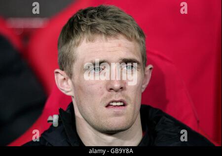 Fußball - UEFA Champions League - Gruppe E - Manchester United / AAB Aalborg - Old Trafford. Darren Fletcher, Manchester United Stockfoto