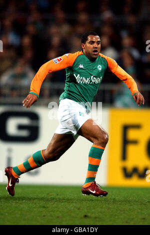 Fußball - Deutsche Bundesliga - Werder Bremen / Hansa Rostock. Ailton, Werder Bremen Stockfoto