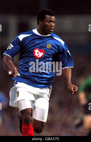 Fußball - FA Barclaycard Premiership - Portsmouth / Manchester City. Yakubu, Portsmouth Stockfoto