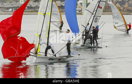 Olympia - Segel - ODA enthüllen Abschluss des ersten 2012 Austragungsort - Weymouth & Portland National Sailing Academy Stockfoto