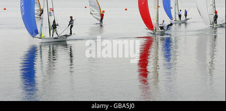 Olympia - Segel - ODA enthüllen Abschluss des ersten 2012 Austragungsort - Weymouth & Portland National Sailing Academy Stockfoto