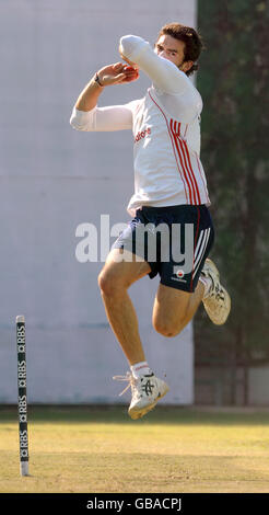 Fussball - England-Netze-Session - Punjab Cricket Association Stadion - Mohali - Indien Stockfoto