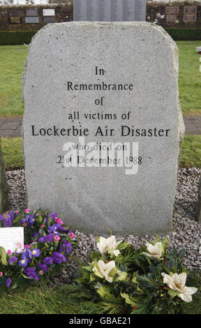 Lockerbie feiert 20. Jubiläum Luft Tragödie Stockfoto