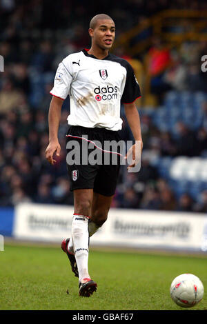 Fußball - AXA FA Cup - Dritte Runde - Fulham gegen Cheltenham Town. Zat Knight, Fulham Stockfoto