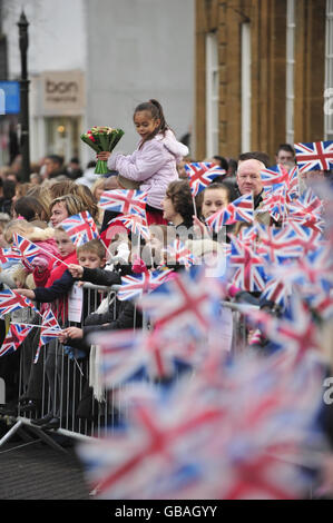 Die Königin und der Herzog von Edinburgh besuchen Oxfordshire Stockfoto