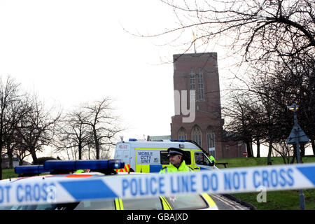 Mann von Polizei in Surrey erschossen Stockfoto