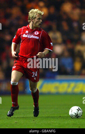 Fußball - FA Barclaycard Premiership - Middlesbrough / Liverpool. Andrew Davies, Middlesbrough Stockfoto