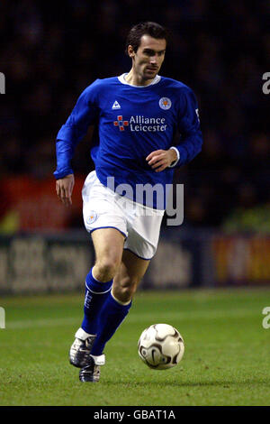 Fußball - FA Barclaycard Premiership - Leicester City / Arsenal. Keith Gillespie, Leicester City Stockfoto