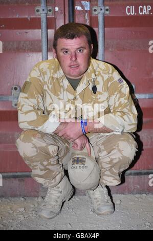 Sgt Gareth Thomas, 36, aus Uplands, Swansea, der mit 1st The Queens Dragoon Guards dient. Stockfoto