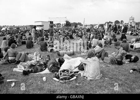 Allgemeine Szenen beim Watchfield Free Music Festival. Stockfoto