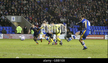 Fußball - Coca-Cola Football League Two - Shrewsbury Town gegen Rotherham United - Prostar Stadion Stockfoto