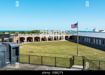 Florida, Key West, Fort Zachary Taylor Historic State Park, aktive 1845-1947 Stockfoto