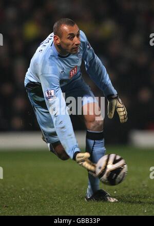 Fußball - Carling Cup - Viertelfinale - Watford gegen Tottenham Hotspur - Vicarage Road. Tottenham Hotspur Torwart Heurelho Gomes Stockfoto