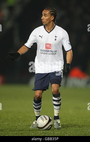 Fußball - Carling Cup - Viertelfinale - Watford gegen Tottenham Hotspur - Vicarage Road. Benoit Assou-Ekotto, Tottenham Hotspur Stockfoto