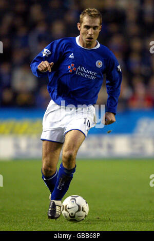 Fußball - FA Barclaycard Premiership - Leicester City / Newcastle United. Jamie Scowcroft, Leicester City Stockfoto