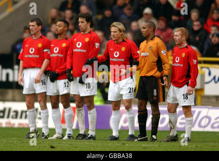 Fußball - FA Barclaycard Premiership - Wolverhampton Wanderers gegen Manchester United Stockfoto