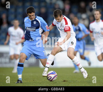 Fußball - Coca-Cola Football League Two - Wycombe Wanderers V Exeter City - Adams Park Stockfoto