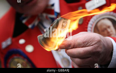 10. Jahrestag des Euro Stockfoto