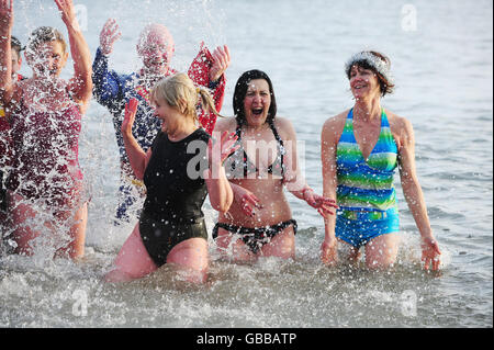 New Years Day feiern Stockfoto