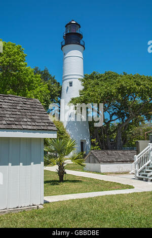 Florida, Key West, Leuchtturm-Museum, erbaut 1846, außer Dienst gestellt 1969 Stockfoto