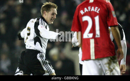 Fußball - Carling Cup - Semi Final - Hinspiel - Derby County V Manchester United - Pride Park Stockfoto